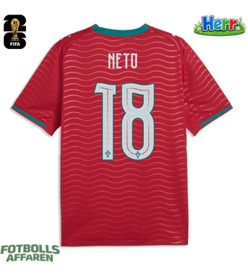 Portugal Pedro Neto #18 Hemmatröja VM 2026 Kortärmad